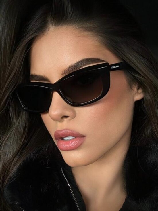 Saint Laurent SL658 001 Cat Eye Sunglasses -Black main image 4